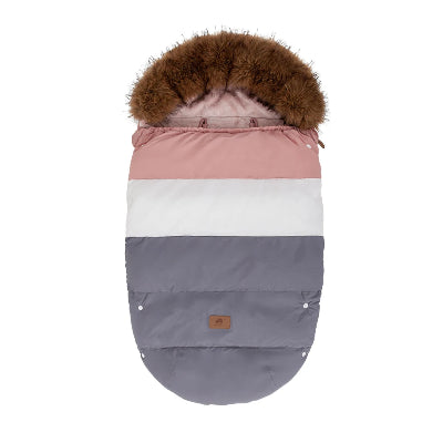 Chancelière Thermique Bébé - rose, blanc, gris