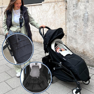 Chancelière pour poussette noir - détails