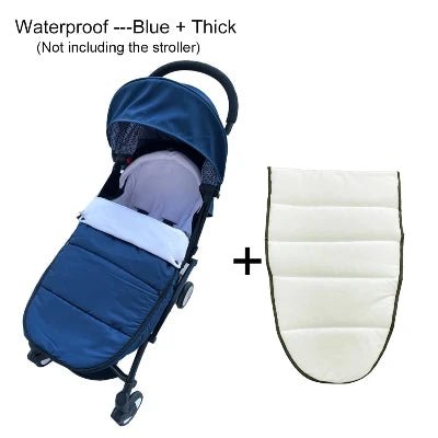 Chancelière Poussette - StrollerFootmuff™ - BLUE - Bébé Touriste