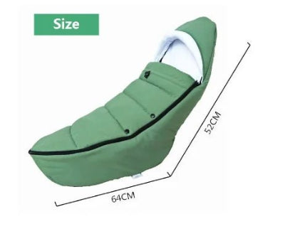 Chancelière Poussette - StrollerFootmuff™ - VERTE - Bébé Touriste