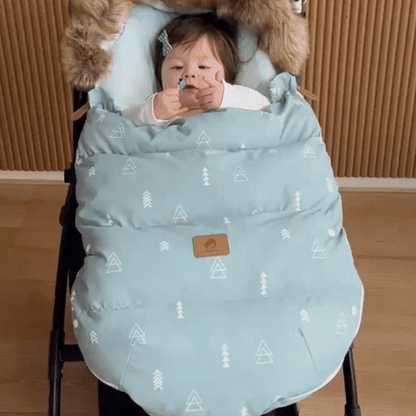 GIF chancelière poussette triangle vert