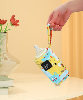 chauffe biberon dessin animé - jaune