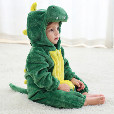 costume halloween bébé dragon vert