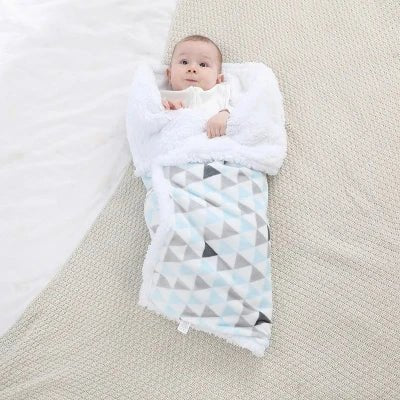 Couverture Bébé - BabyBlanket™ - Bleu Clair - Bébé Touriste