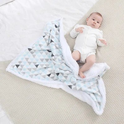 Couverture Bébé - BabyBlanket™ - Bleu Clair - Bébé Touriste