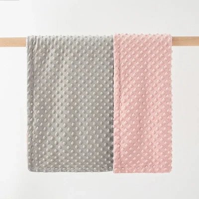 Couverture Bébé - BabyBlanket™ - Gris et Rose - Bébé Touriste