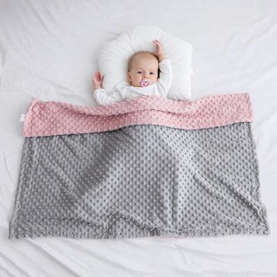 Couverture Bébé - BabyBlanket™ - Gris et Rose - Bébé Touriste