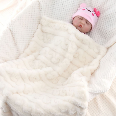 Couverture bébé blanche