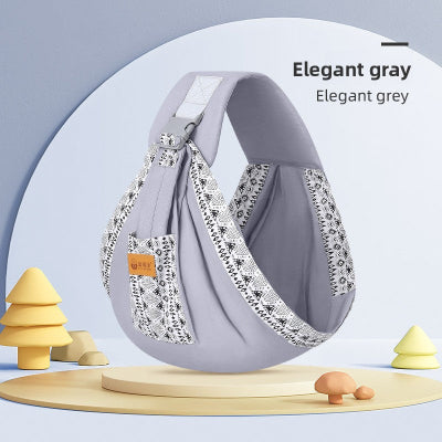 écharpe de portage gris - porte bébé
