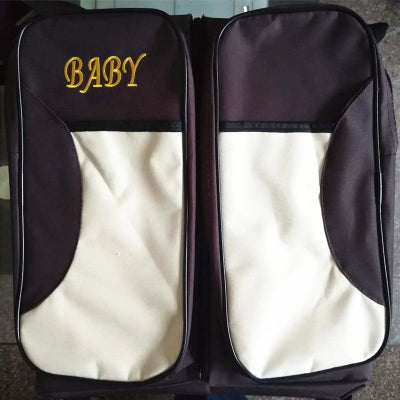 lit de voyage pour bébé - berceau et babybag café