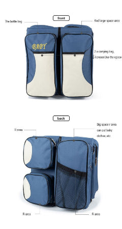 lit de voyage pour bébé - berceau et babybag