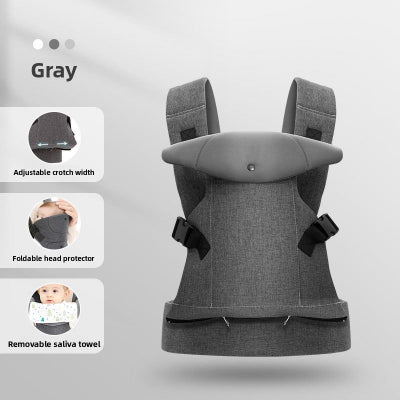 Image porte bebe gris détails