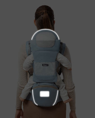 porte bébé vert glace - réflectorisant nuit