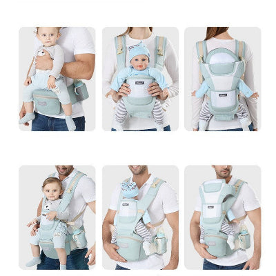 positions bébé - porte bébé vert glace 