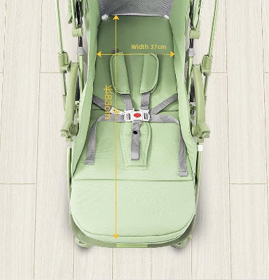 sangles poussette verte