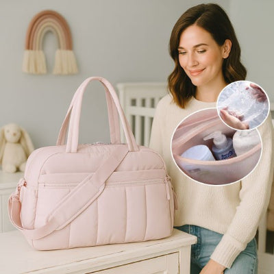 Sac à Langer Multifonction Rose