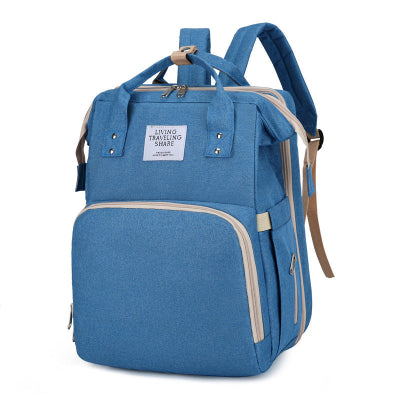 sac a langer bleu - lit bebe pliable voyage