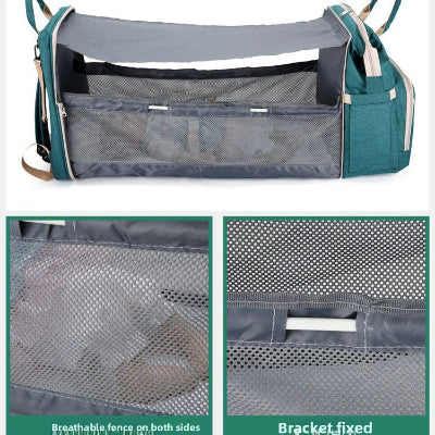 sac a langer vert - lit bebe pliable voyage